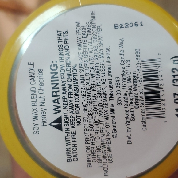 NWT Honey Nut Cheerios Scented Candles - Picture 3 of 4